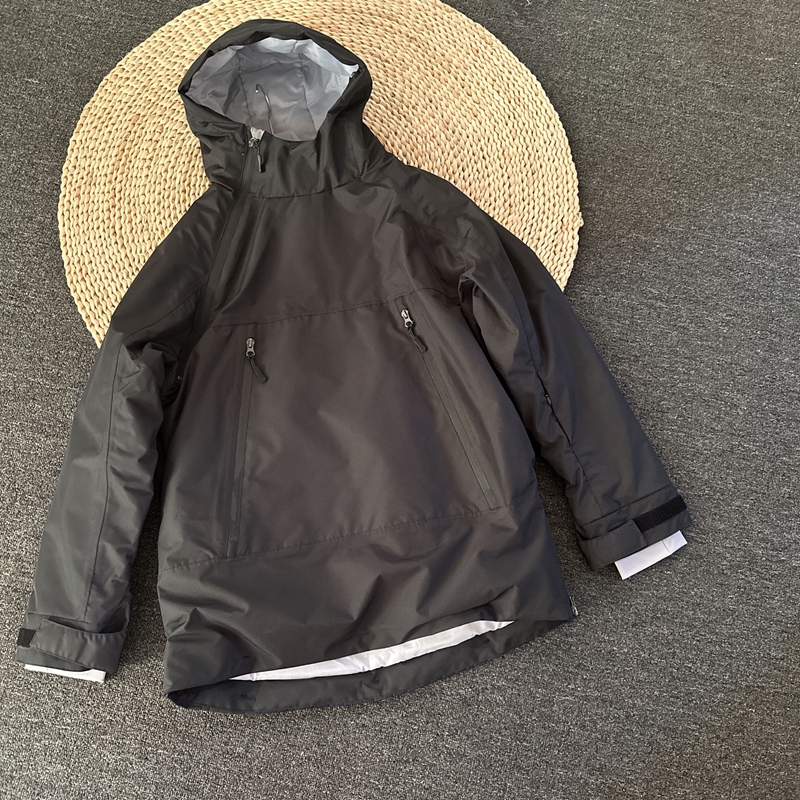 新潮帽衫滑雪服女防风防水单板双板夹棉保暖滑雪卫衣男滑雪装备