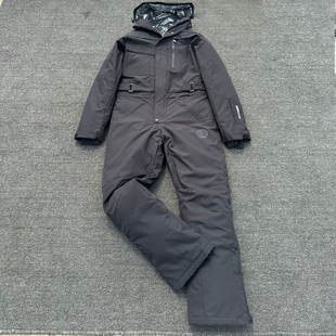 外贸连体滑雪服男单板双板加棉加厚防风水滑雪衣裤男套装东北雪乡