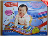 手脚并用 游戏毯 圣诞礼物儿童玩具鱼形音乐毯 鱼琴钢琴