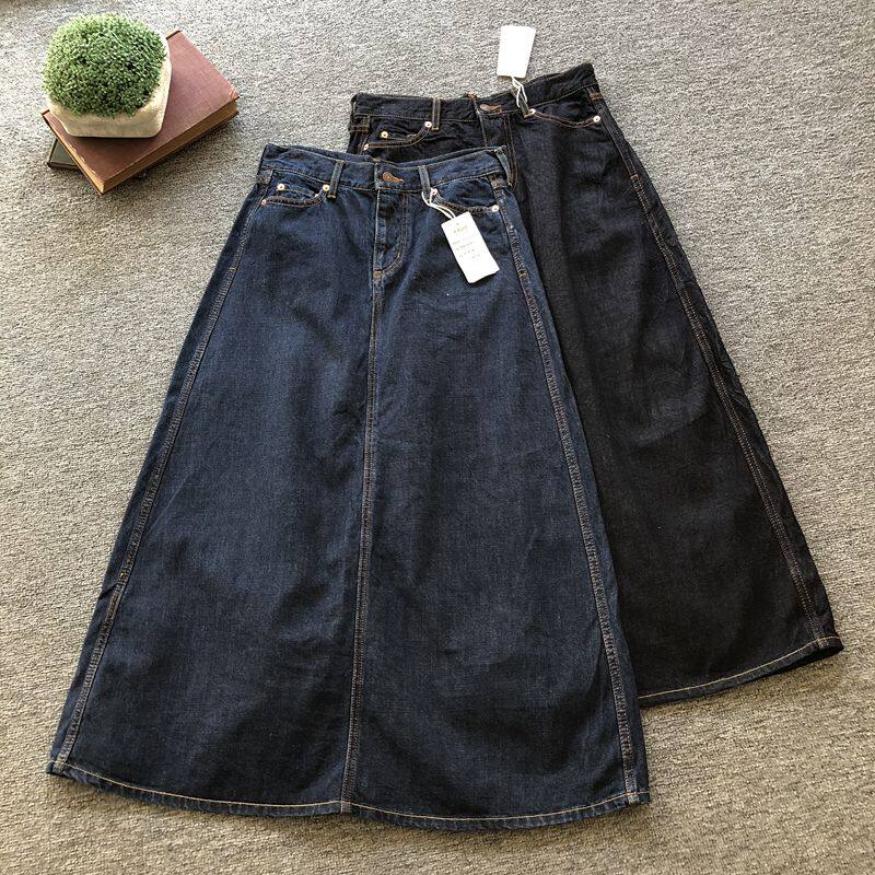 春款新品mb家日系全棉牛仔半身裙长裙两色在类目 女装/女士精品, 半身裙中 - 来自Buy2taobao.com提供专业的淘宝代购服务