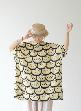 亚麻西瓜中长衬衫女2026新夏季