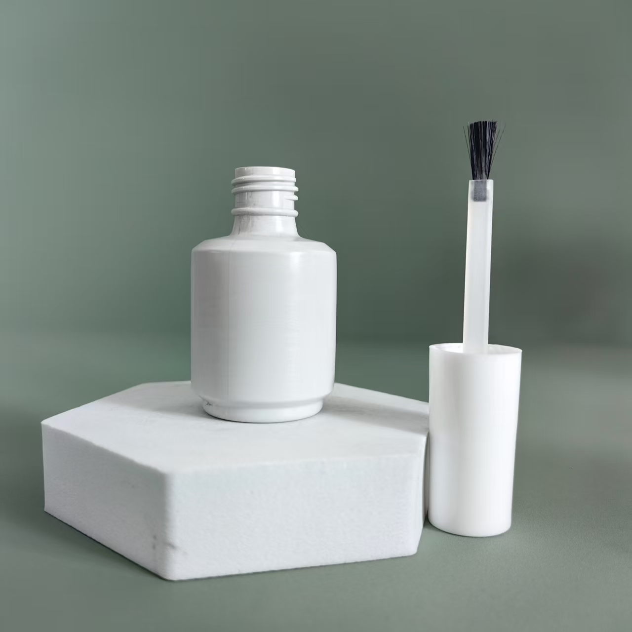 白色避光甲油胶瓶子15ml