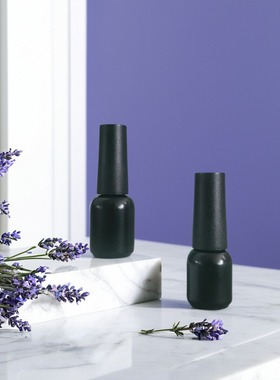 8ml 5ml甲油胶瓶甲油胶空瓶黑色避光带毛刷93a瓶塑料化妆品分装瓶