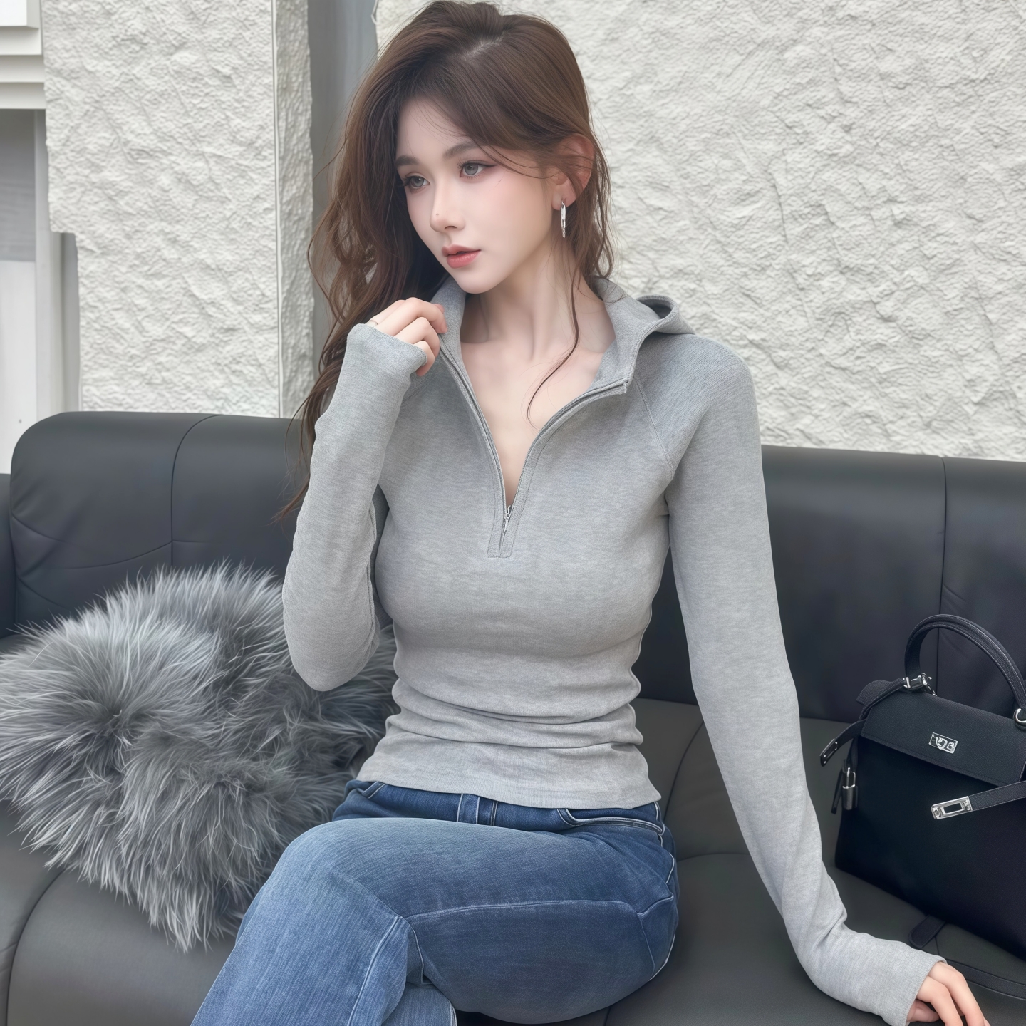 【赠送运费险】连帽卫衣打底衫女