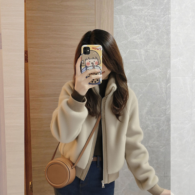 【赠送运费险】羊羔绒外套女冬季