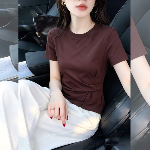 【送运费险】短款短袖T恤女2026