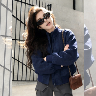 初冬夹棉棒球服时尚休闲减龄棉服短外套韩系宽松显瘦百搭棉袄上衣