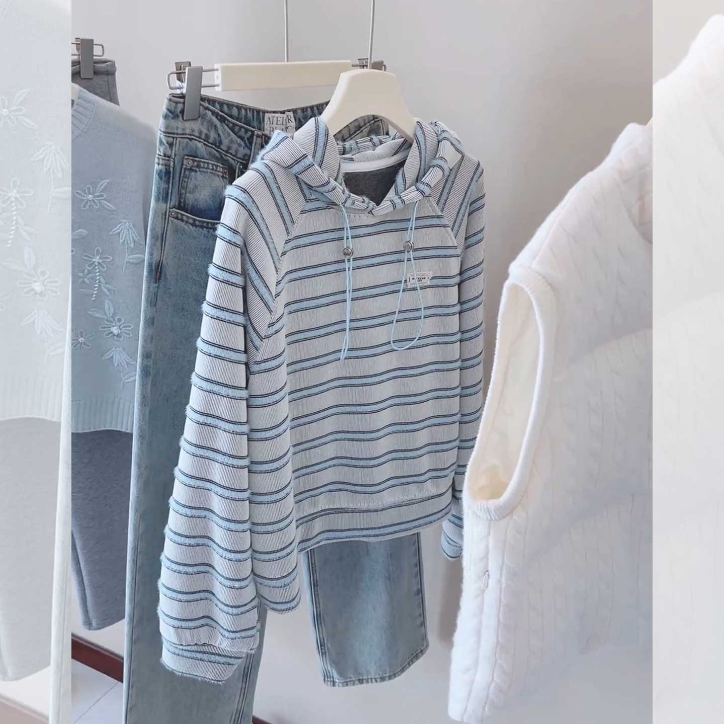 【赠送运费险】韩系连帽长袖卫衣