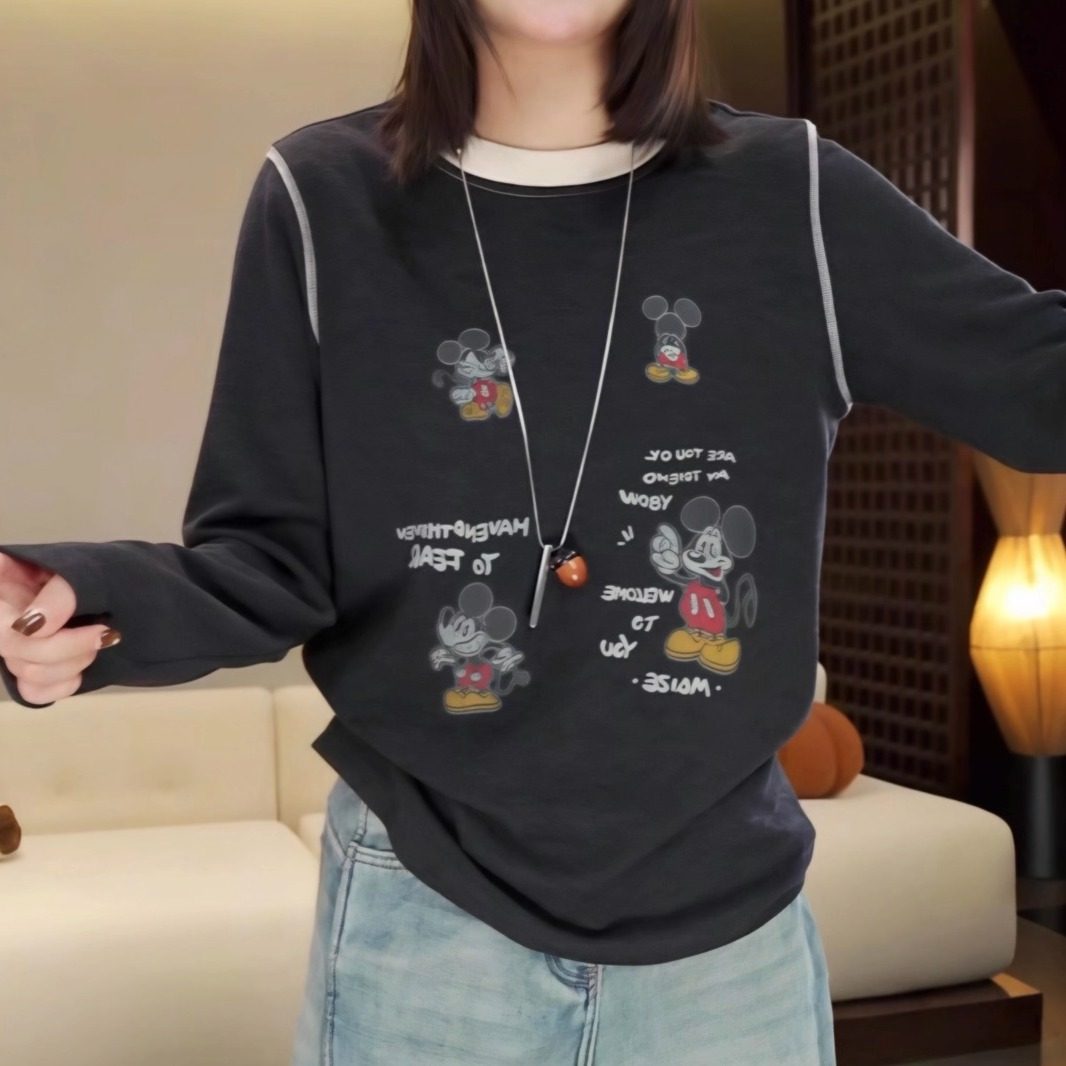 【赠送运费险】休闲明线长袖T恤