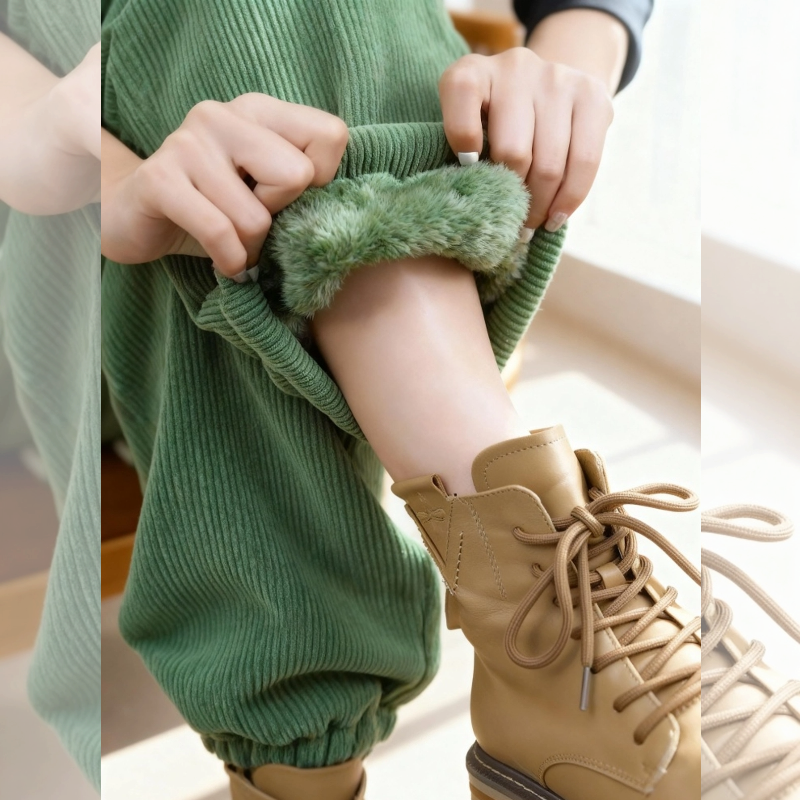 【赠送运费险】羊羔毛休闲束脚裤