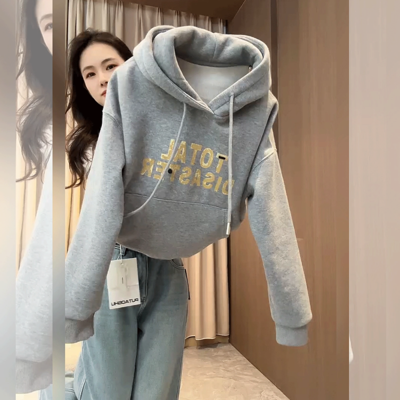 【赠送运费险】印花连帽套头卫衣