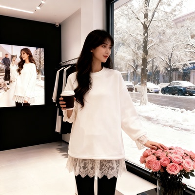 【赠送运费险】白色内搭打底衫女