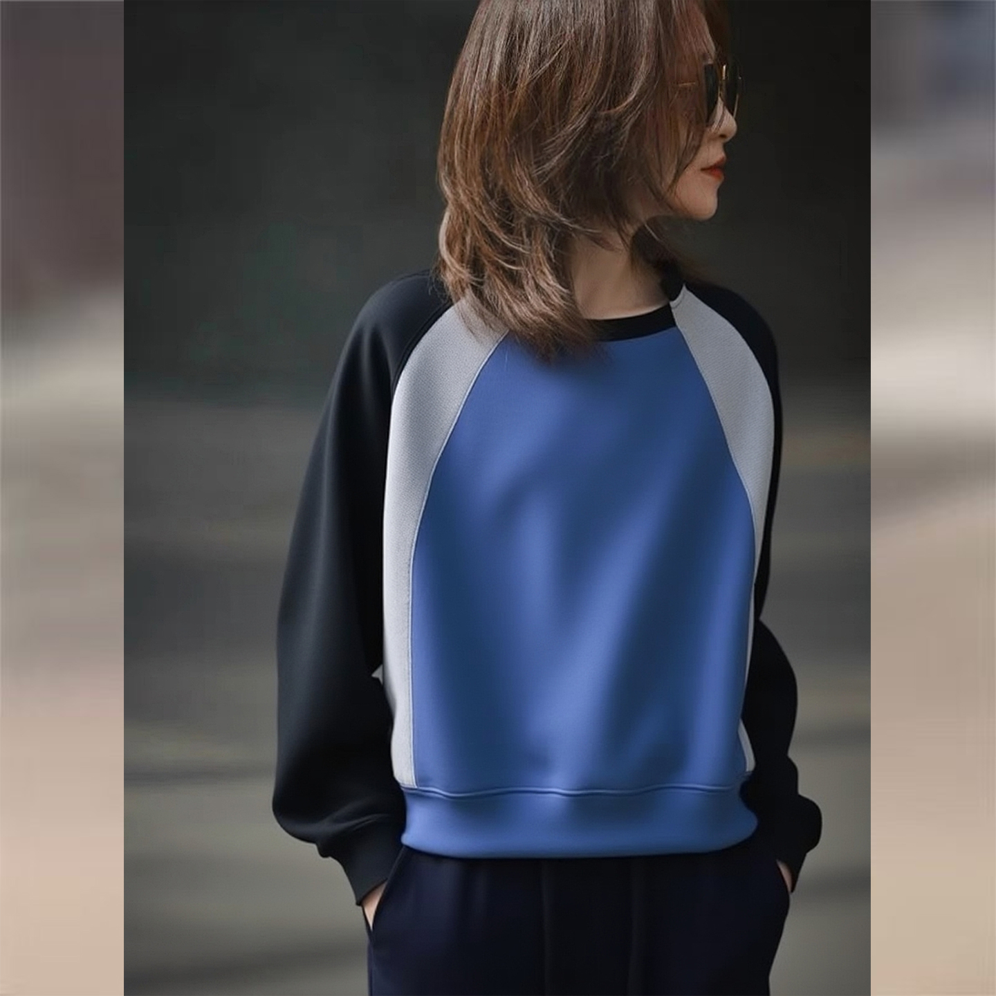 【赠送运费险】洋气百搭圆领上衣