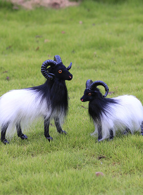 仿真山羊摆件装饰藏羚羊家居装饰品景区纪念品摆设工艺品道具橱窗
