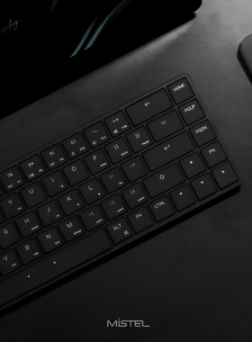 【键匠】台湾出品「Mistel AIRONE RGB BT」机械键盘 超矮轴ULP轴