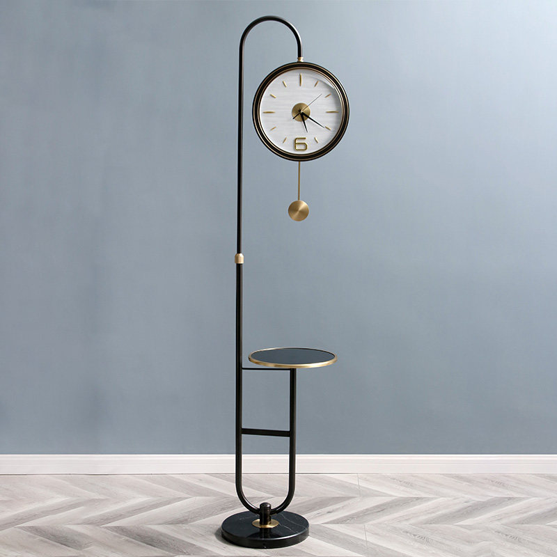 落地钟客厅时尚轻奢立钟北欧落地表装饰现代简约复古大钟摆件座钟