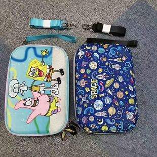 速柯定制版卡通个性涂鸦硬质乒乓球拍拍套拍包葫芦型星空海绵宝宝