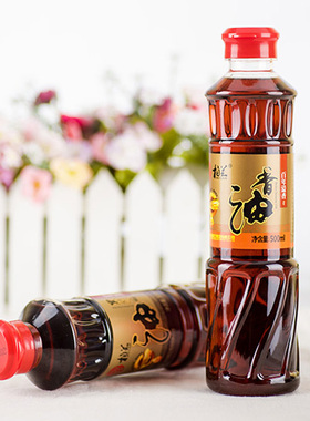 柏兰纯正芝麻油手工小磨香油火锅凉拌菜调味油家用 500ml