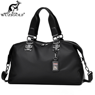 彬澳袋鼠时尚旅行包袋男士防水手提旅游健身潮包单肩斜挎背包男包