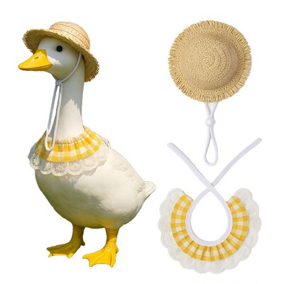跨境新品Porch Goose Costume2026春夏田园风门廊鹅宠物装饰潮牌