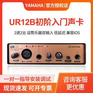 雅马哈UR12B声卡专业录音配音读书编曲音频接口外置声卡 YAMAHA