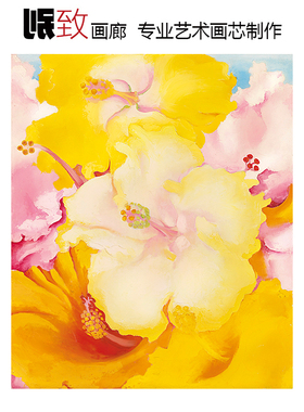 欧姬芙美国花卉抽象油画装饰画