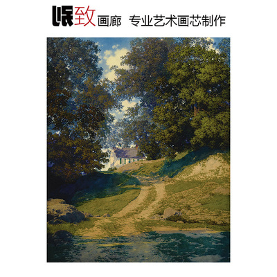乡村小屋美式现代玄关装饰画芯