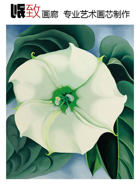 欧姬芙美国现代抽象花卉装饰画