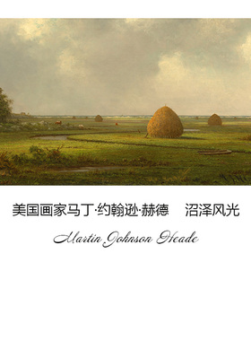 沼泽风光美国风景油画客厅装饰画