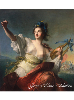 忒耳西科瑞 J.M Nattier法国洛可可人物油画玄关走廊卧室装饰画芯