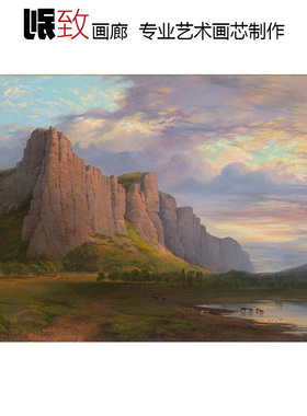 阿拉皮莱斯山和主教岩Nicholas Chevalier俄罗斯风景油画装饰画芯