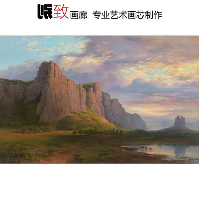 俄罗斯风景油画客厅玄关装饰画芯