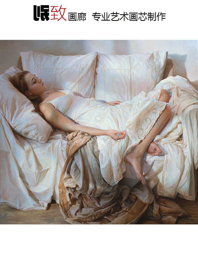 温热的夏日清晨 marshennikov现代唯美人物油画 客厅玄关装饰画芯