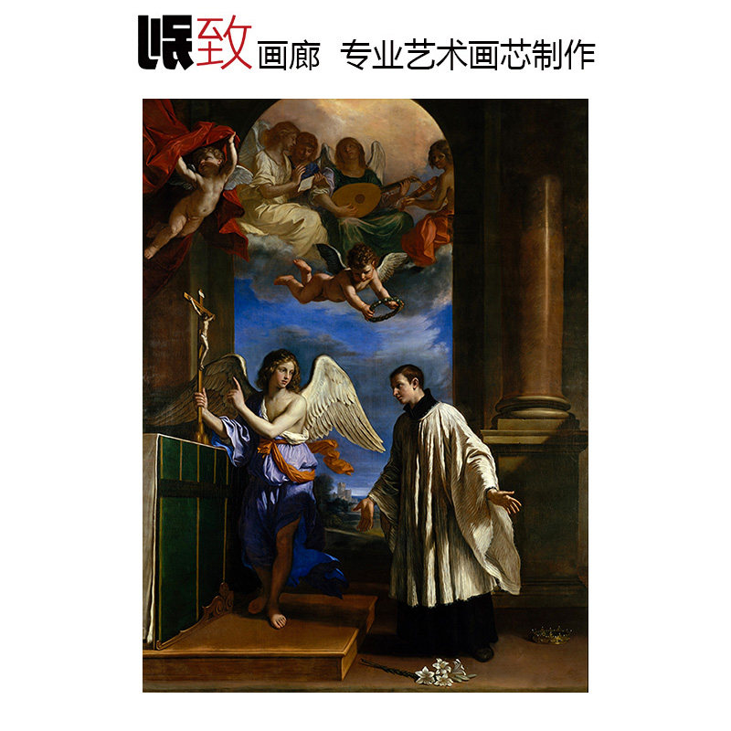 圣阿洛伊修斯的天职 Francesco Bartolozzi意大利人物油画 装饰芯
