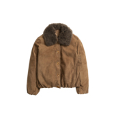 070 钱老板推荐 北非进口混种羊皮90白鹅绒毛领羽绒服H5