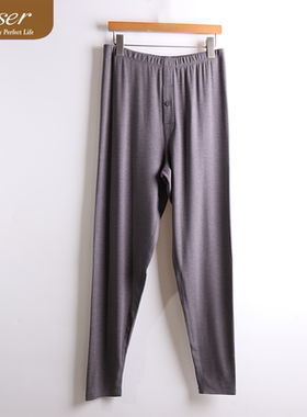 凯撒caser男士倍暖鹅绒蛋白羊毛保暖长裤线裤打底秋裤AN61-5087