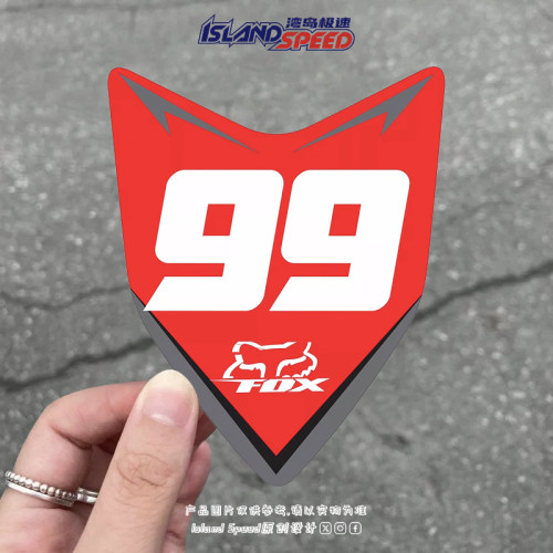 酷炫99赛车数字车贴运动个性创意改装车身划痕遮盖贴花