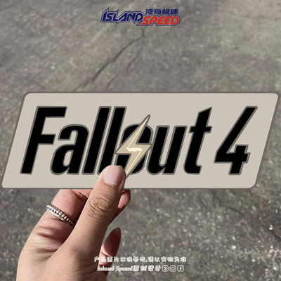 Fallout 4 游戏主题汽车贴纸个性装饰划痕遮盖车窗车身贴花