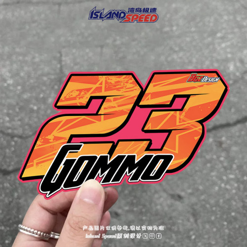 数字车贴装饰卡通贴纸23GOMMO汽车贴纸划痕遮盖装饰贴画