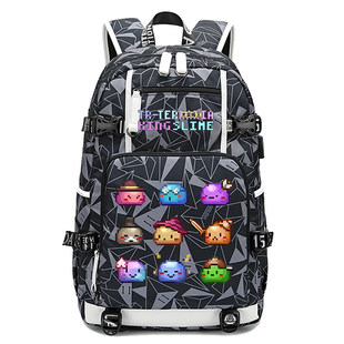 泰拉瑞亚周边 谷子 礼物 史莱姆Terraria动漫双肩包学生书包背包