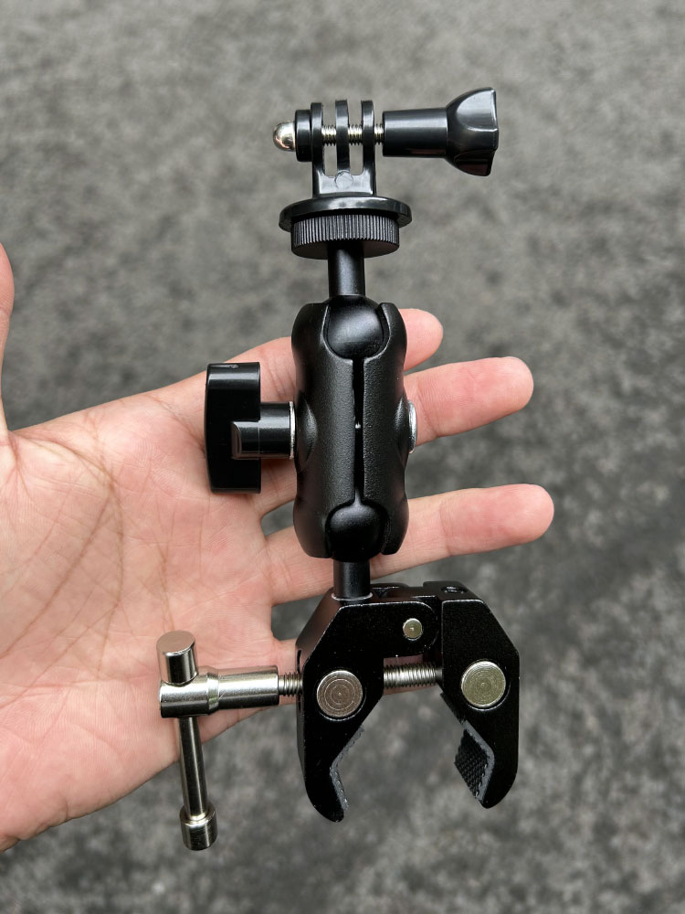 极摄家蟹钳夹摩托车gopro支架
