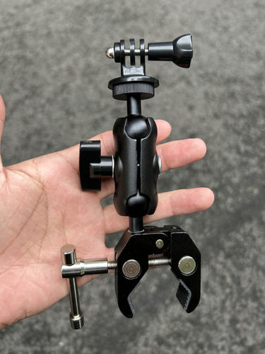极摄家蟹钳夹摩托车gopro支架