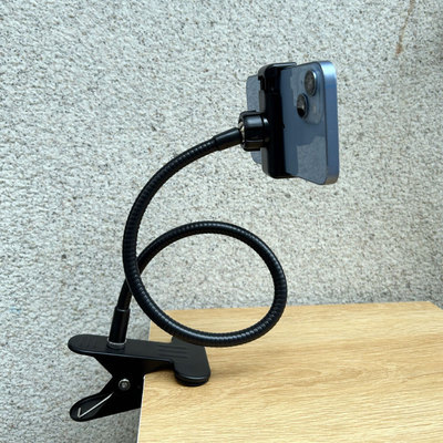 大力夹桌面金属手机支架直播架