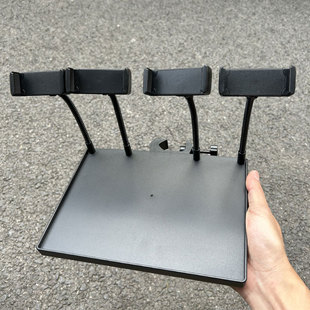 直播声卡托盘支架落地支架多功能塑料便携带托板置物架手机多机位