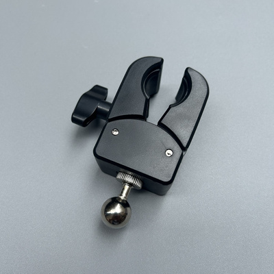 加厚蟹钳夹1/4英制螺丝通用豌豆旋转直播相机三脚架配件17mm球头