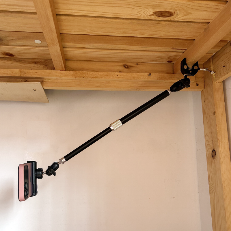 蟹钳夹金属伸缩杆宿舍上下铺手机支架懒人支架床头平板夹伸降杆,3C数码配件,手机支架/手机座,淘宝优惠券,粉丝福利购,淘宝优惠卷