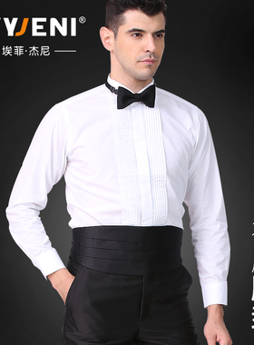 男士礼服腰封演出新郎封腰法式燕尾塔士多黑色束腰西装领结宽腰带