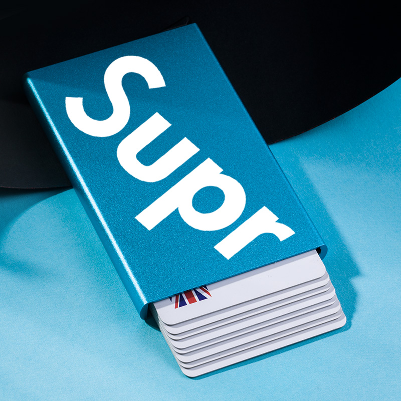 卡包男潮牌超薄金属防消磁小巧女卡夹大容量名片夹自动弹出式卡套