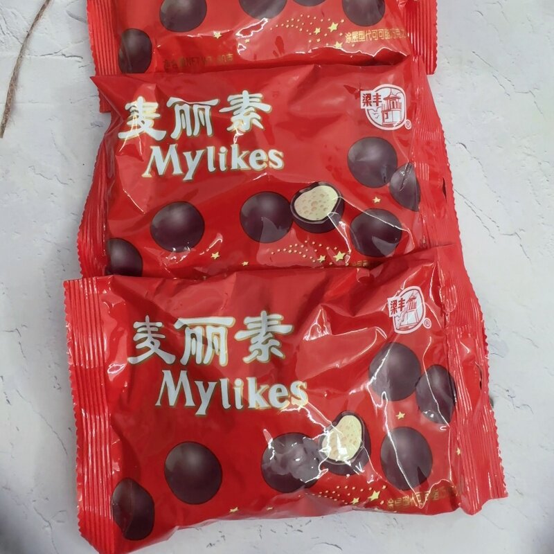 80后怀旧零食 梁丰 麦丽素 牛奶巧克力80g 代可可脂 办公室休闲图片
