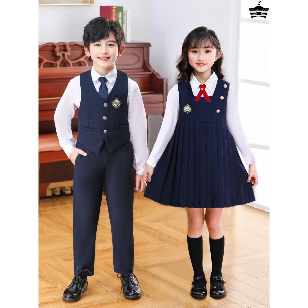 六一儿童合唱服小学生诗歌朗诵毕业照服装幼儿园园服纯棉夏季校服